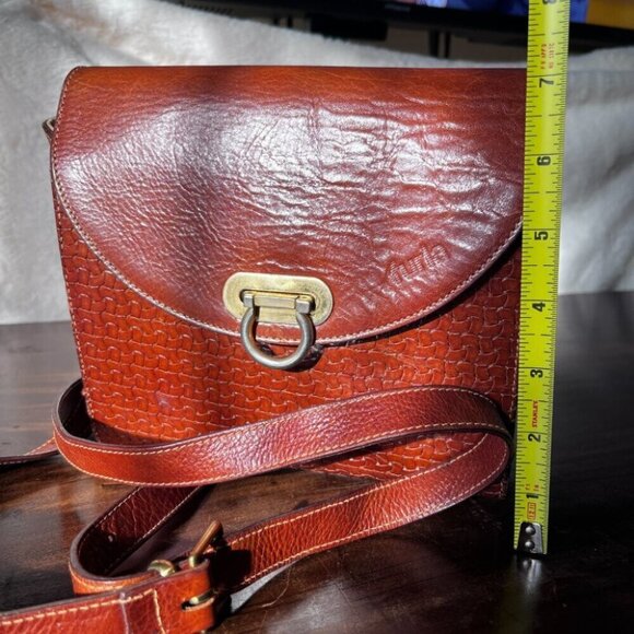 Vintage Furla Leather Crossbody Brown - Picture 4 of 6